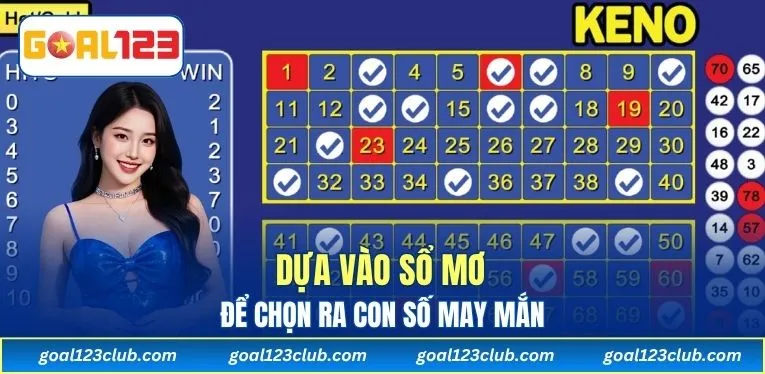 Dựa vào sổ mơ để chọn ra con số may mắn